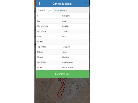 Büğdüz Mah. Alpu Satılık Tarla |  1790M2 300.000Tl Resim-2