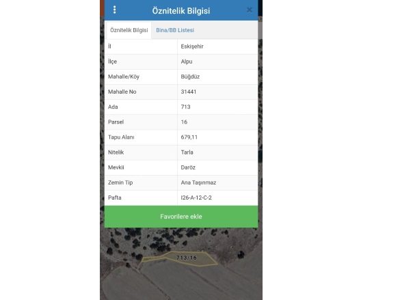 Büğdüz Mah. Alpu Satılık Tarla |  679M2 175.000Tl İmarlı  Resim-2