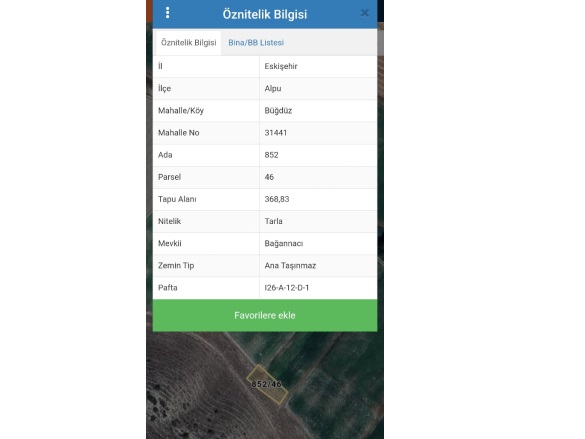 Büğdüz Mah. Alpu Satılık Tarla |  368M2 130.000Tl Resim-2