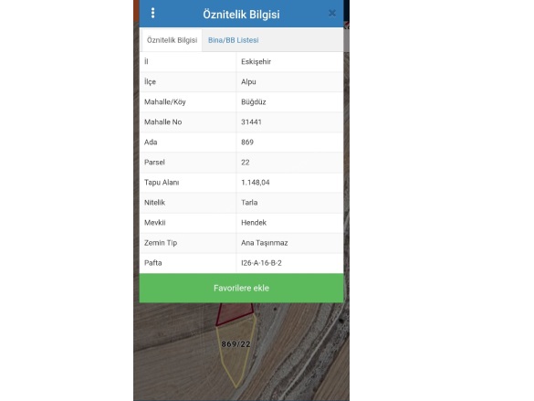 Büğdüz Mah. Alpu Satılık Tarla |  1148M2 180.000Tl Resim-2