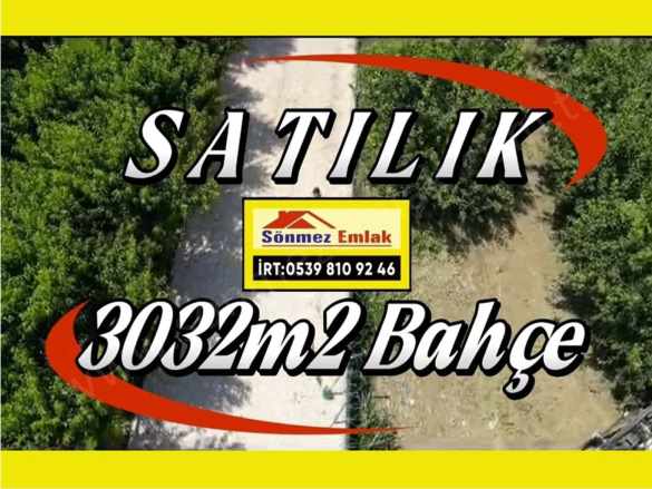 Bursa Yıldırım Samanlıda Satılık Tarla Donanımlı Ve Bakımlı 3032M2 Bahçe Samanlı Mah