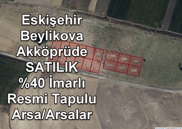 Akköprü Mah. Beylikova Satılık Arsa |  889M2 950.000Tl İmarlı  Resim-3