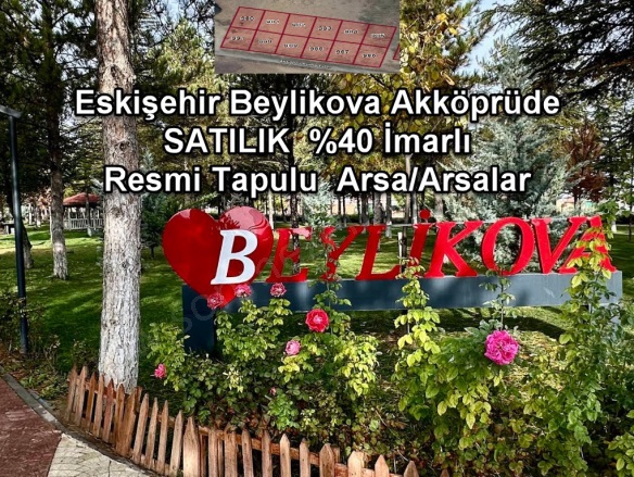 Akköprü Mah. Beylikova Satılık Arsa |  889M2 950.000Tl İmarlı  Resim-4