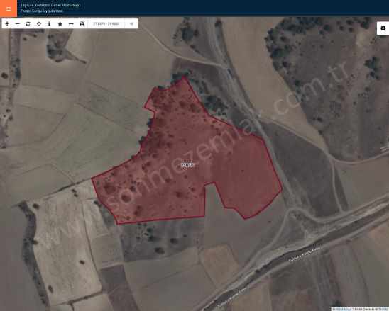 Denizli Bozkurt Tutluca Da Takasa Açık Satılık Tarla 30 Dönüm Mah