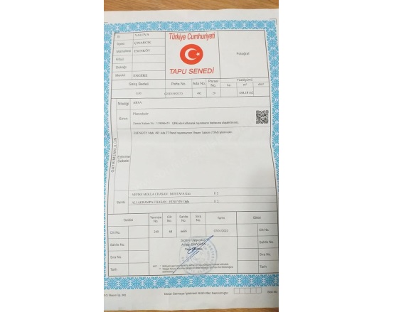 Liman Mah-Esenköy Köyü. Çınarcık Satılık Arsa |  458M2 6.000.000Tl İmarlı  Resim-5