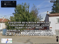 Beylikova Yunus Emre Mah. Satılık Arsa 322 M2