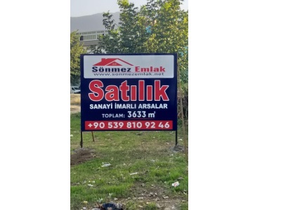 Yıldırım Yunusemre De Satılık Arsa Sanayi İmarlı 3633M2 Lar Mah
