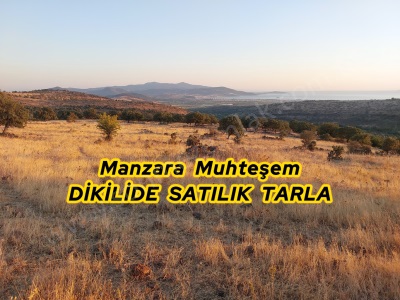 İzmir Dikili Kızılçukurda Satılık Tarla Muhteşem Deniz Manzaralı Kızılçukur Mah