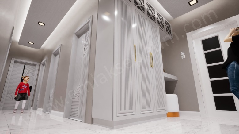 Hüseyin Avni Ulaş Mah. Palandöken Satılık Daire |  3+1 Oda | 135M2 3.300.000Tl Eşyalı  | 6. Kat | Merkezi Isınma | 2 Banyo | 1 Yatak Odası Resim-1