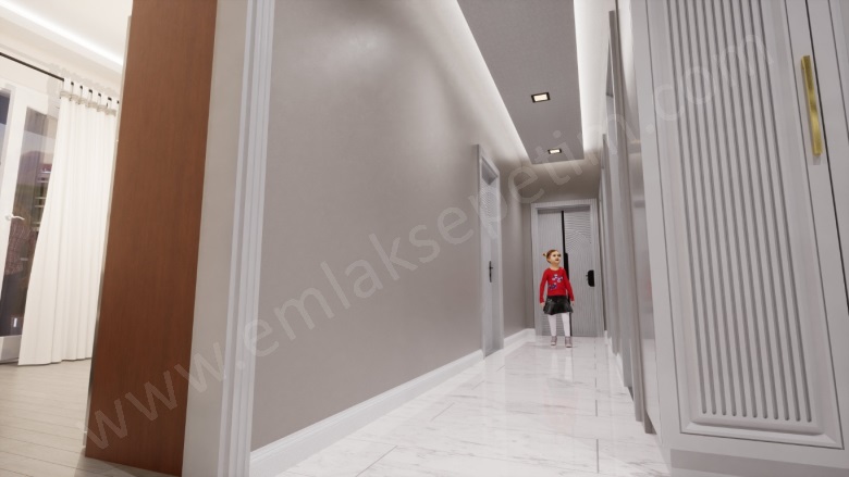 Hüseyin Avni Ulaş Mah. Palandöken Satılık Daire |  3+1 Oda | 135M2 3.300.000Tl Eşyalı  | 6. Kat | Merkezi Isınma | 2 Banyo | 1 Yatak Odası Resim-3