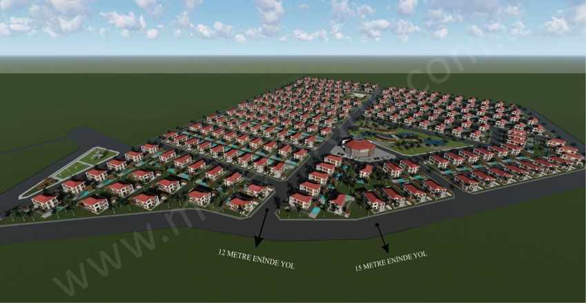 8) Antalya Aksu 600 Adet Konut Projeli Satılık Arsası 74000 Arsa Murtuna Mah