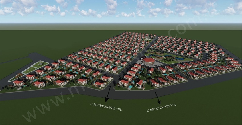 Murtuna Mah. Aksu Satılık Konut Arsası |  74000M2 25.000.000$ İmarlı  Resim-1