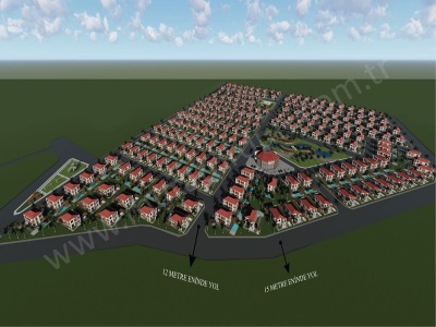 600 Adet Konut Projeli Antalya Aksu Satılık Arsası Villa (17) Murtuna Mah