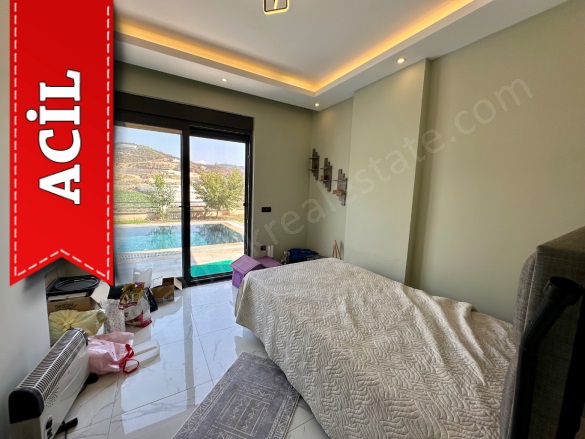 Kargıcak Mah. Alanya Acil Satılık Villa |  3+1 Oda | 250M2 285.000€ Eşyalı  | Klima | 2 Banyo | 3 Yatak Odası Resim-5