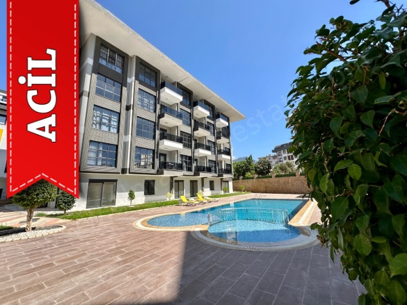 Oba Mah. Alanya Acil Satılık Daire |  1+1 Oda | 55M2 75.000€ Eşyalı  | 3. Kat | Klima | 1 Banyo | 1 Yatak Odası Resim-4