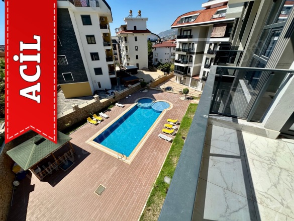 Oba Mah. Alanya Acil Satılık Daire |  1+1 Oda | 55M2 75.000€ Eşyalı  | 3. Kat | Klima | 1 Banyo | 1 Yatak Odası Resim-5