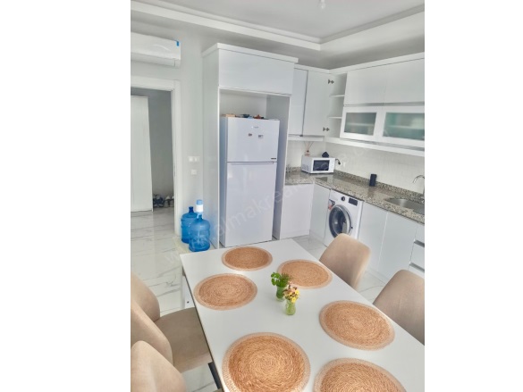 Oba Mah. Alanya Satılık Daire |  2+1 Oda | 110M2 98.000€  Krediye Uygun  Eşyalı  | 1. Kat | Klima | 2 Banyo | 2 Yatak Odası Resim-2