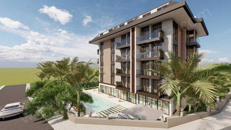 Demirtaş Mah. Alanya Acil Proje Devam Eden | 1+1,2+1,3+145.000€ - 85.000€ Resim-5