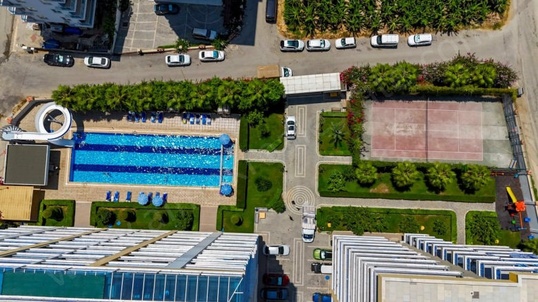 Mahmutlar Mah. Alanya Acil Satılık Daire |  2+1 Oda | 105M2 125.000€ Eşyalı  | 7. Kat | Klima | 2 Banyo | 2 Yatak Odası Resim-5