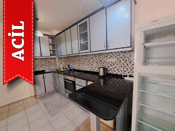 Oba Mah. Alanya Acil Satılık Daire |  1+1 Oda | 100M2 110.000€  Krediye Uygun  | 1. Kat | Klima Resim-2
