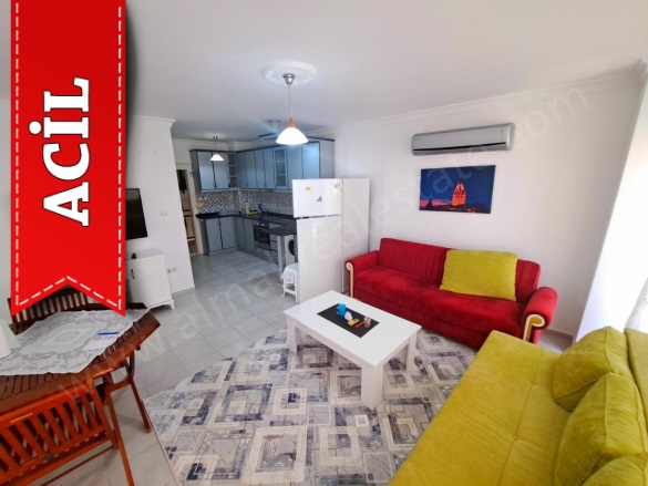 Oba Mah. Alanya Acil Satılık Daire |  1+1 Oda | 100M2 110.000€  Krediye Uygun  | 1. Kat | Klima Resim-3