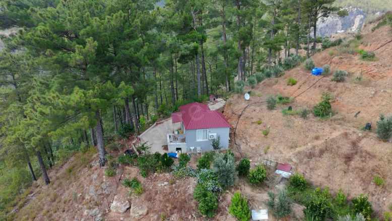 Alanya Dimçayı Da Satılık Tarla 2 400 M2 1+1 Ev Var içinde Gümüşkavak Mah
