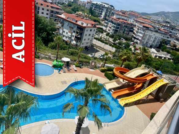 Alanya Oba Da Satılık Daire Deniz Manzaralı 1+1 Full Eşyalı Veste Garden Rezdans Cikcilli Mah