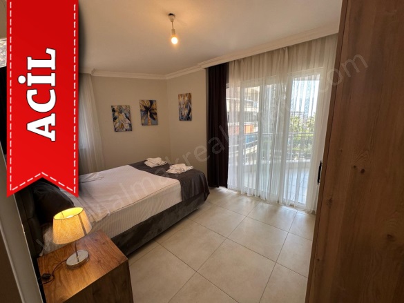 Cikcilli Mah. Alanya Acil Satılık Daire |  2+1 Oda | 115M2 119.000€  Krediye Uygun  Eşyalı  | 2. Kat | Klima | 2 Banyo | 2 Yatak Odası Resim-5