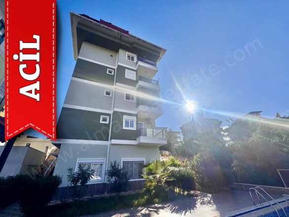 Oba Mah. Alanya Acil Satılık Daire |  1+1 Oda | 38M2 56.000€ Eşyalı  | 2. Kat | Klima | 1 Banyo | 1 Yatak Odası Resim-3