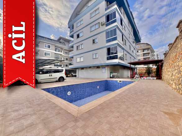 Alanya Oba Da Satılık Daire 1+1 Ful Eşyalı Havuzlu Ayışığı Apt Mah