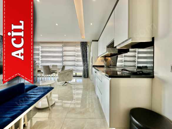 Mahmutlar Da Satılık Daire Konak Twins Residence Alanya Deniz Manzaralı 2+1 Mah
