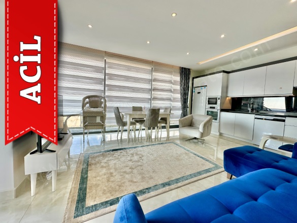 Mahmutlar Mah. Alanya Acil Satılık Daire |  2+1 Oda | 95M2 210.000€ | 7. Kat | Klima Resim-5