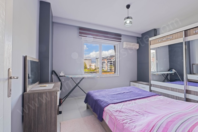 Mahmutlar Mah. Alanya Acil Satılık Daire |  1+1 Oda | 55M2 64.000€ Eşyalı  | 2. Kat | Klima | 1 Banyo | 1 Yatak Odası Resim-5