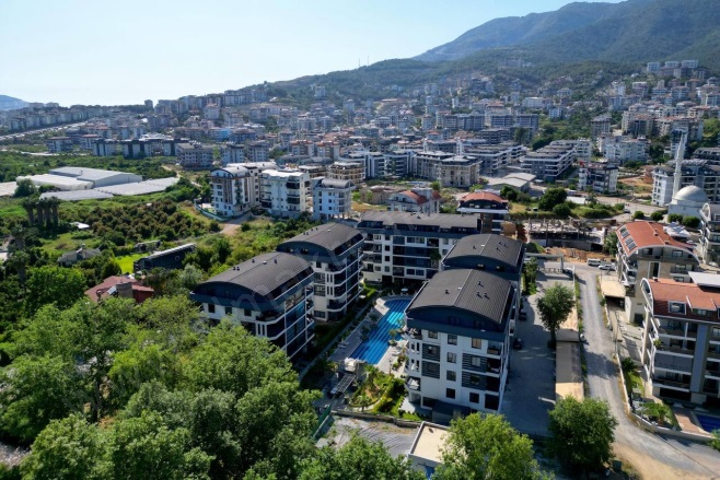 Oba Mah. Alanya Acil Satılık Daire |  1+1 Oda | 55M2 88.000€ | 2. Kat | Klima | 1 Banyo | 1 Yatak Odası Resim-5