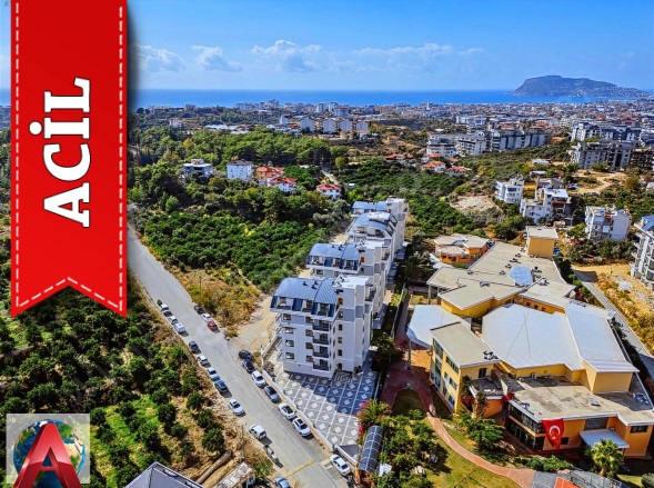 Oba Mah. Alanya Acil Satılık Daire |  3+1 Oda | 120M2 100.000€  Krediye Uygun  | Dubleks | Klima | 2 Banyo | 3 Yatak Odası Resim-1