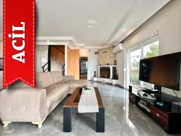 Alanya Bektaş Satılık Villa 3+1 Amerikan Mutfak Müstakil Deniz Ve Kale Manzaralı Mah