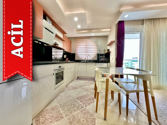 Mahmutlar Mah. Alanya Acil Satılık Daire |  2+1 Oda | 120M2 120.000€  Krediye Uygun  Eşyalı  | 11. Kat | Klima | 2 Banyo | 2 Yatak Odası Resim-4