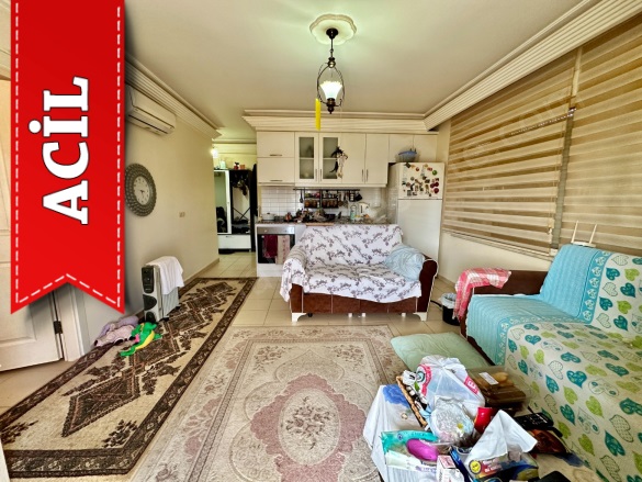 Oba Mah. Alanya Acil Satılık Daire |  2+1 Oda | 85M2 84.000€ Eşyalı  | 2. Kat | Klima | 2 Banyo | 2 Yatak Odası Resim-5