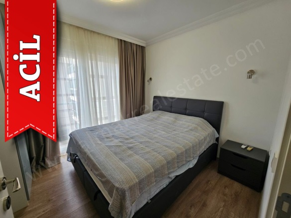 Oba Mah. Alanya Acil Satılık Daire |  2+1 Oda | 90M2 112.000€ Eşyalı  | 4. Kat | Klima | 2 Yatak Odası Resim-4