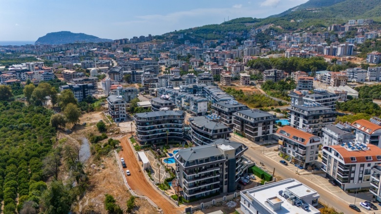 Oba Mah. Alanya Satılık Daire |  1+1 Oda | 50M2 88.000€ | 4. Kat | Klima | 1 Banyo | 1 Yatak Odası Resim-3