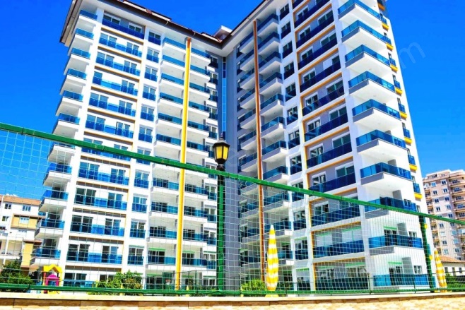 Mahmutlar Mah. Alanya Acil Satılık Daire |  2+1 Oda | 110M2 115.000€ Eşyalı  | 8. Kat | Klima | 2 Banyo | 2 Yatak Odası Resim-3