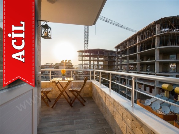 Saray Mah. Alanya Acil Satılık Daire |  1+1 Oda | 55M2 83.000€ Eşyalı  | 6. Kat | Klima | 1 Banyo | 1 Yatak Odası Resim-5