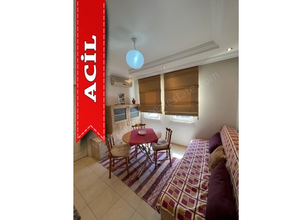 Saray Mah. Alanya Acil Satılık Daire |  1+1 Oda | 45M2 80.000€ | 1. Kat | Klima Resim-5