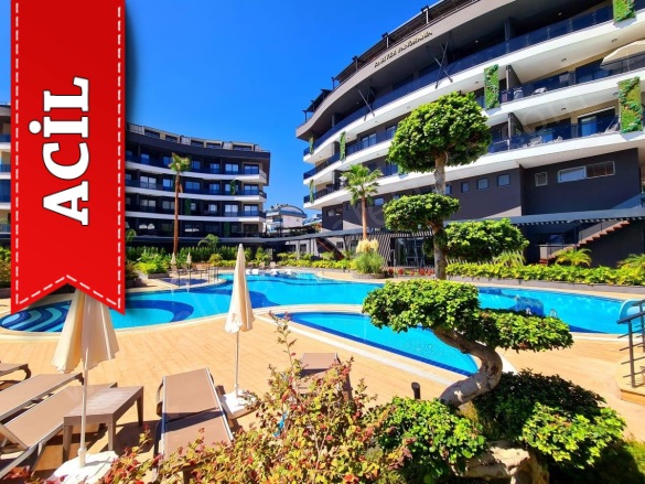 Oba Mah. Alanya Acil Satılık Daire |  1+1 Oda | 50M2 88.000Tl | 3. Kat | Klima | 1 Banyo | 1 Yatak Odası Resim-2