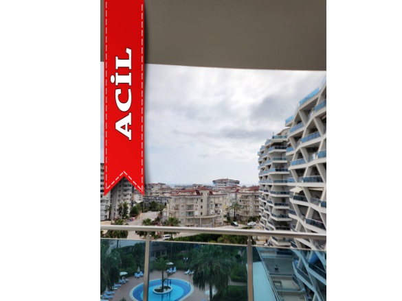 Cikcilli Mah. Alanya Acil Satılık Daire |  1+1 Oda | 58M2 110.000€ | 6. Kat | Klima Resim-5