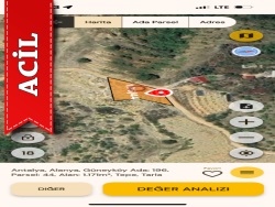 Alanya Konaklı Mah. Satılık Tarla 1170 M2