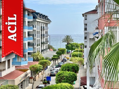 Alanya Merkezde Acil Satılık Daire 2+1 Deniz Manzaralı Güller Pınarı Mah
