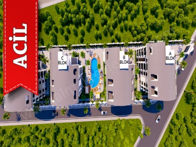 Alanya Oba Da Acil Satılık Daire Gold Rezdans 3+1 Havuzlu Yeni Bina 2025 Mah