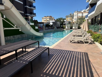 Alanya Kleopatra Yeni 1+1 New Level Sitesi Full Aktiviteli Denize Uzaklık: 450 M Satılık Daire Saray Mah