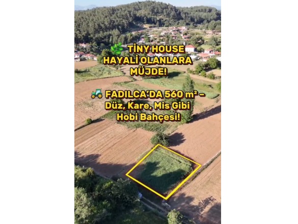 Fadıl Mah. Menteşe Satılık Tarla |  560M2 950.000Tl Resim-1